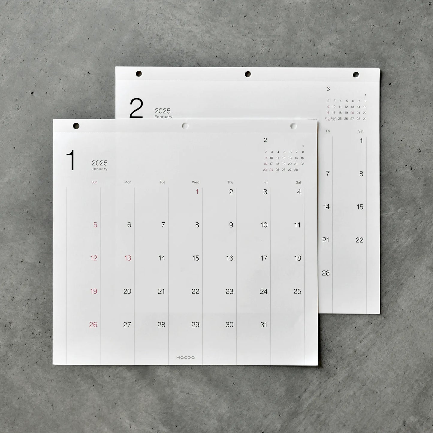 2026 Wall Calendar Refill (Paper Only)