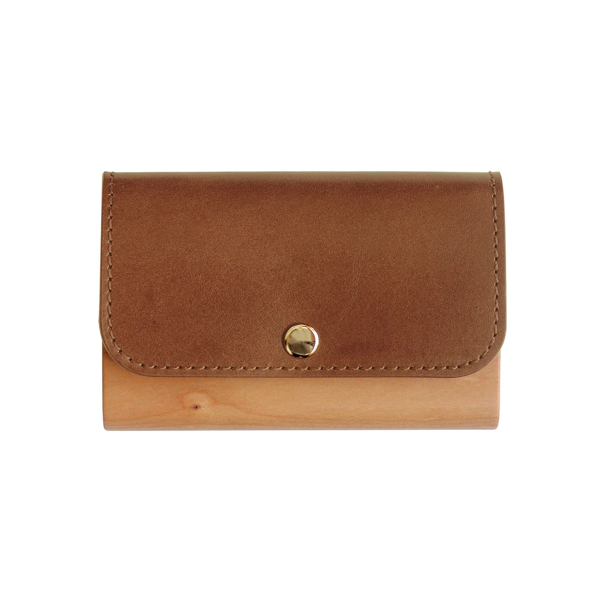 Flap Card Case | Artisan Business Card Case: Handcrafted Solid