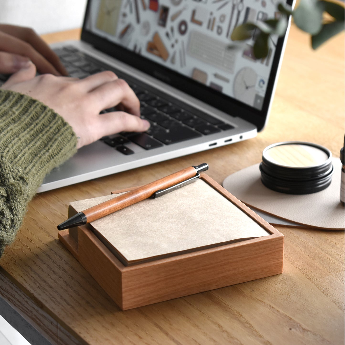 Memo block＆tray 100