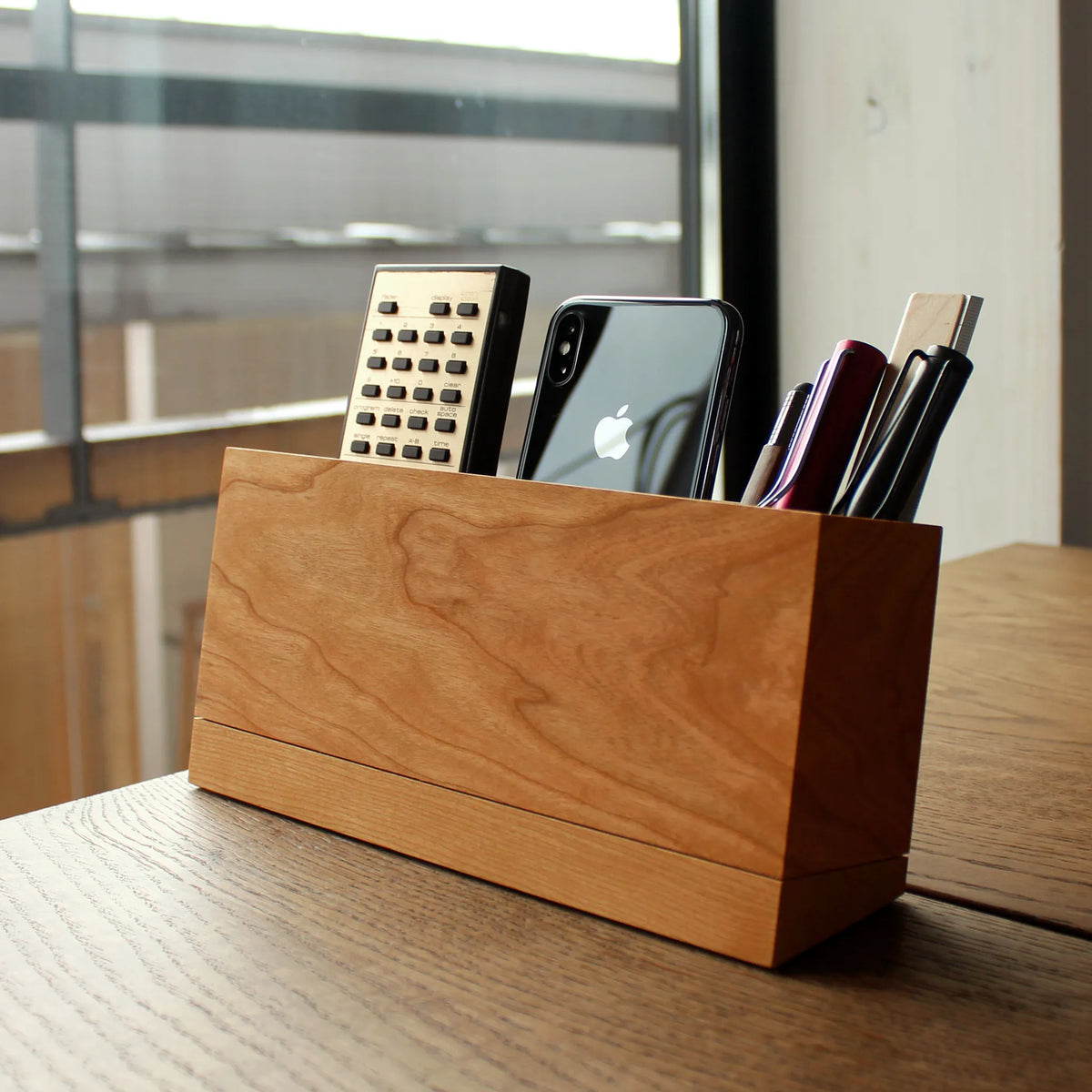 Remote Controll Stand Remote Control Stand | Solid Wood Desktop Organizer with Adjustable ...