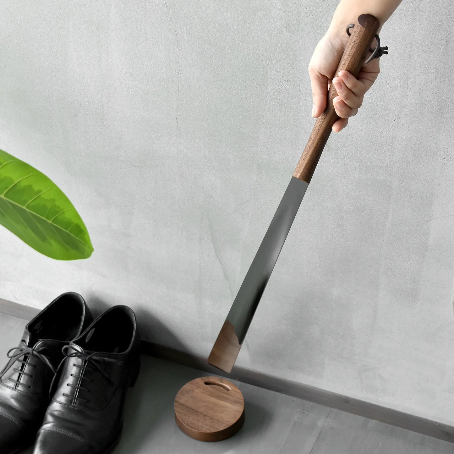 Titanium Shoehorn & Stand Set