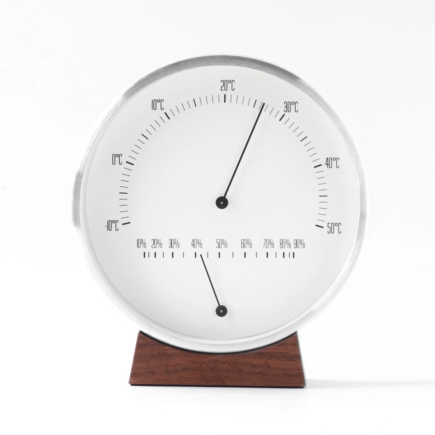 Wood Base Clock / T/H Meter